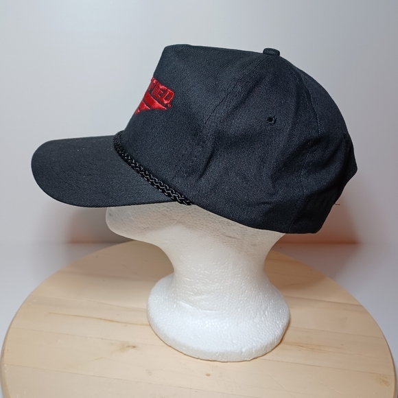Vtg CERTIFIED Embroidered Black Baseball Cap Hat SnapBack Adult Size - Picture 3 of 6